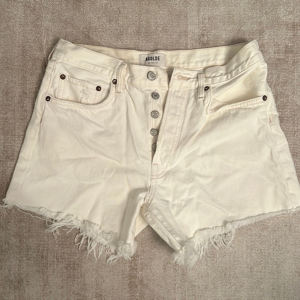 Agolde Parker Long White Short size 28